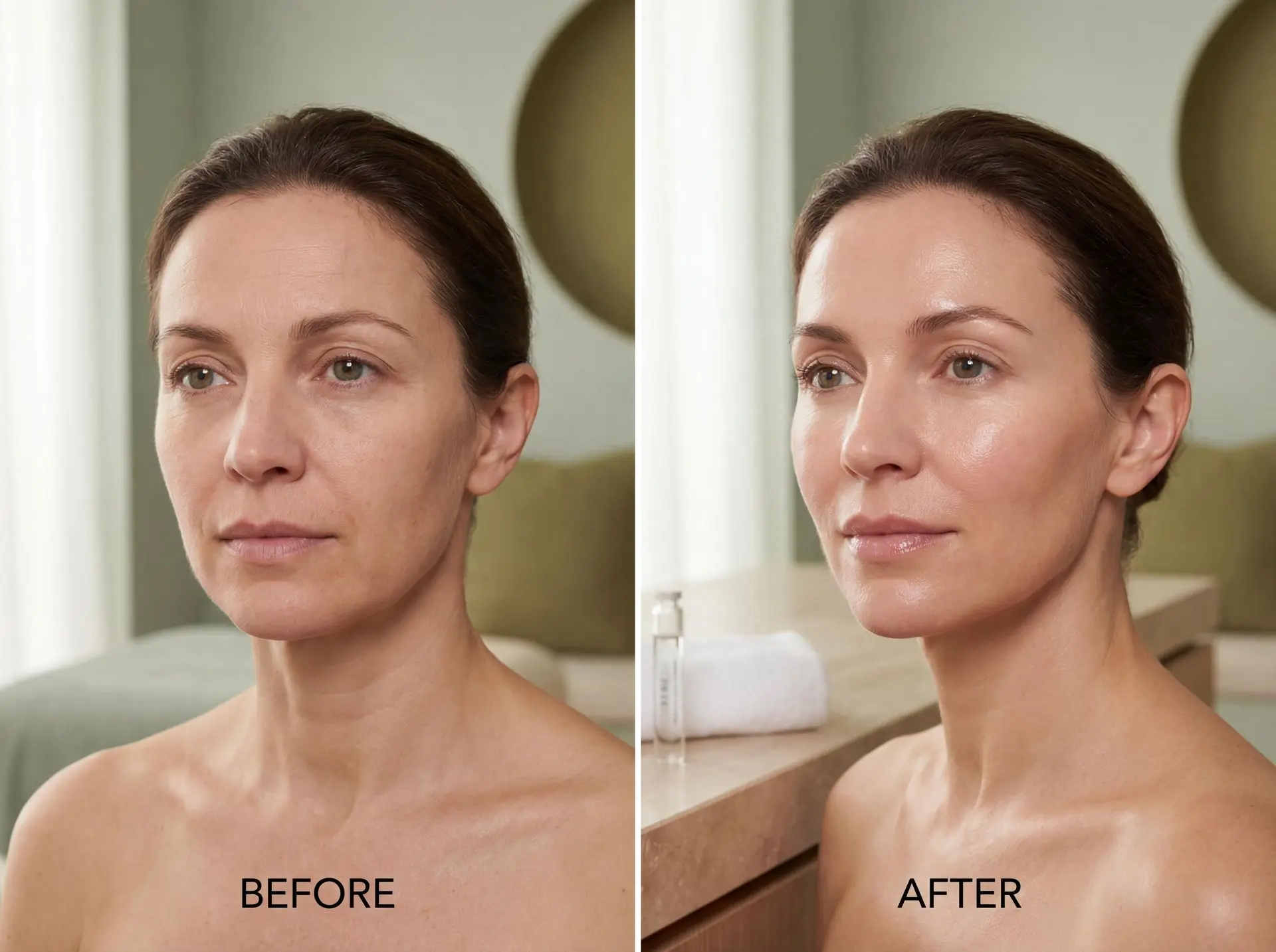 Guinot Hydradermie Lift – Ergebnis/Strahlkraft (Beispielbild, individuell)